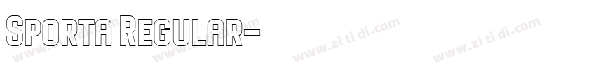 Sporta Regular字体转换